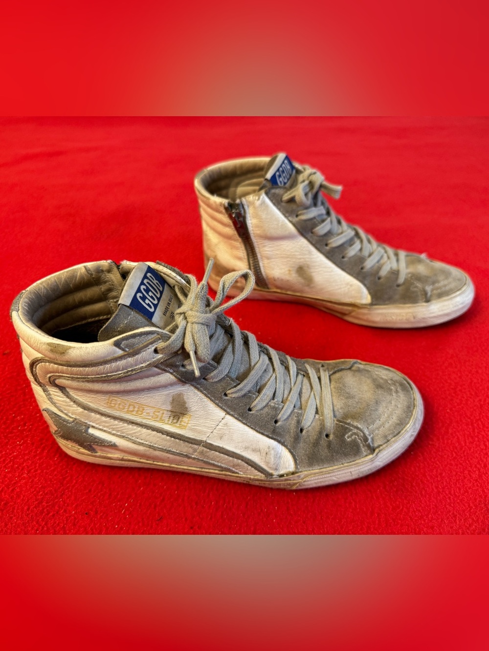 Golden Goose slide High-top sneakers Leather and suede size 37 (Distressed)